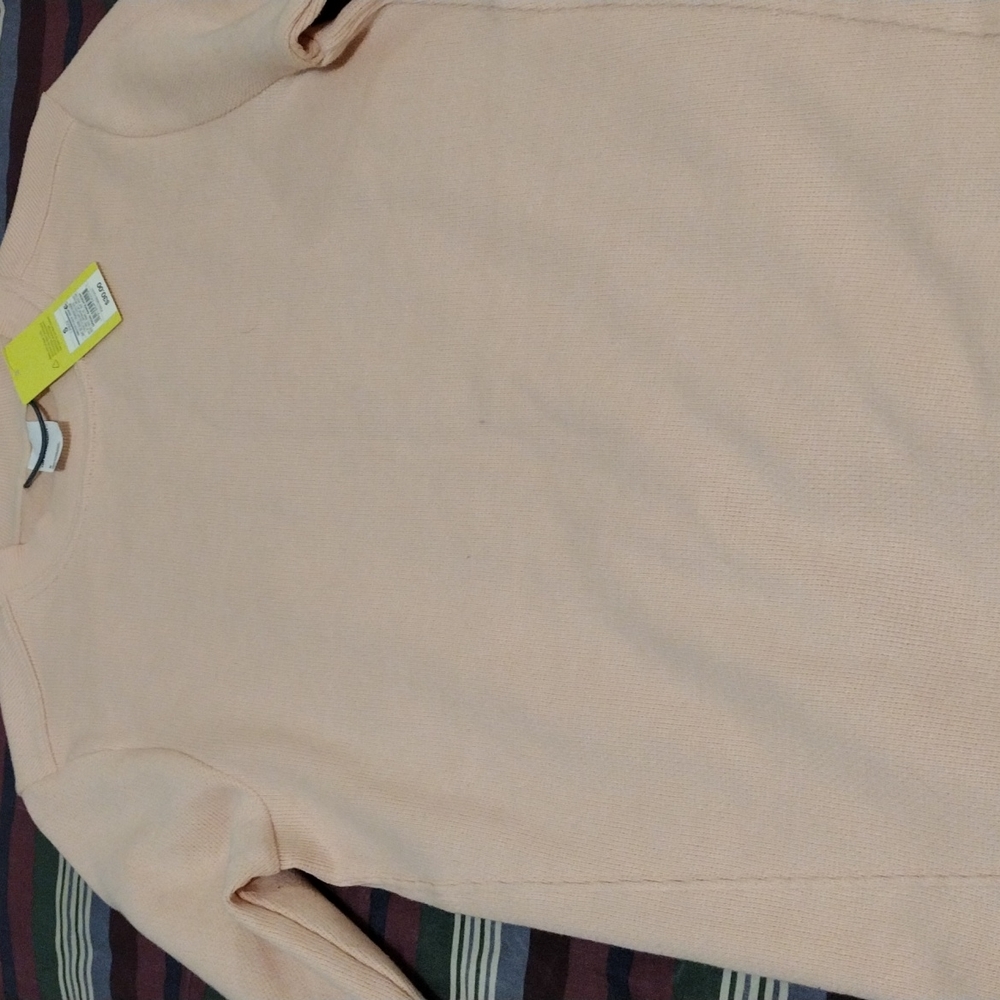 Long sleeve fleece sweater pink